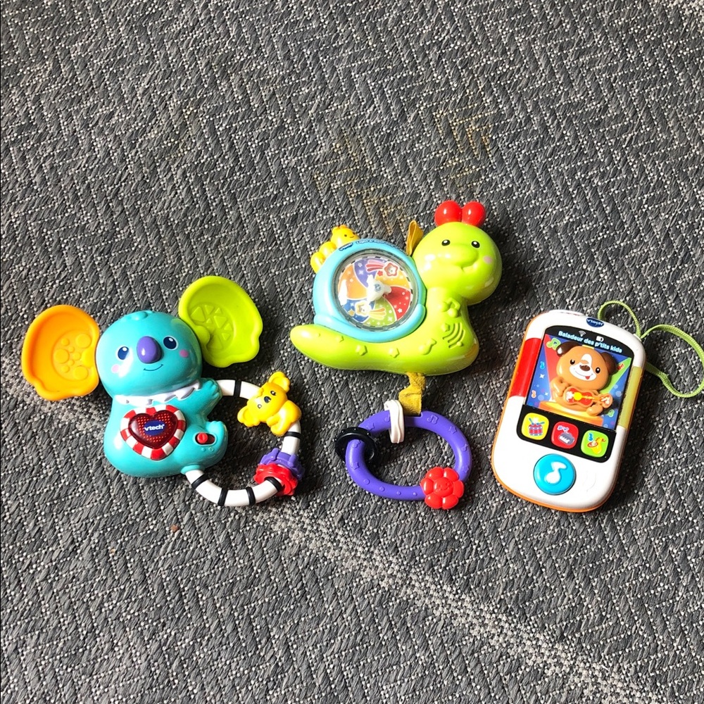 Vtech Colorful Baby Toy Rattle & Teether Set